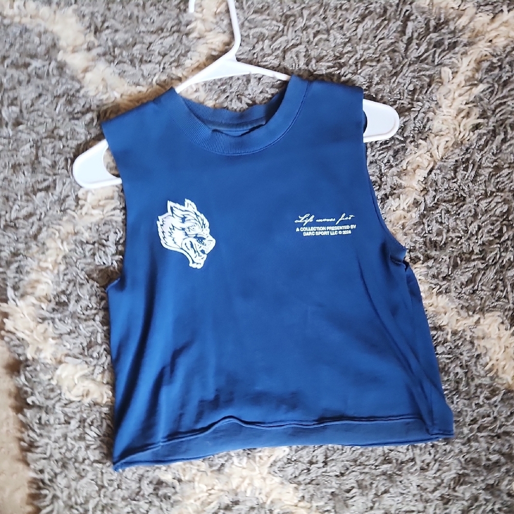 Blue Sleeveless Top